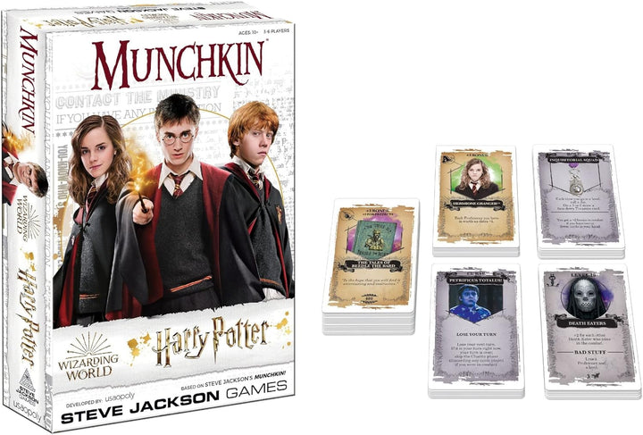 The OP USAopoly - Munchkin Deluxe Harry Potter Card Game - Offiziell Lizenziertes Harry Potter Merch