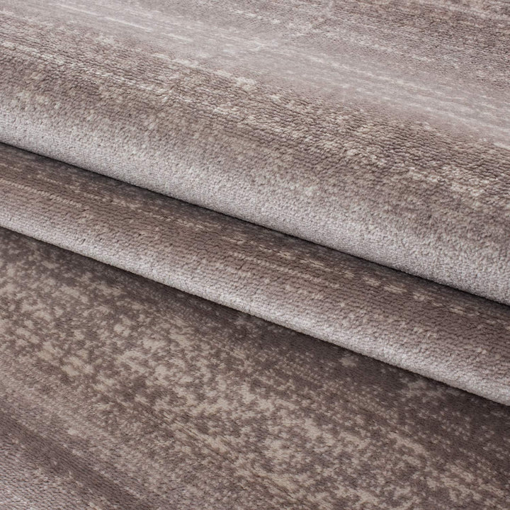 Carpetsale24 Teppich Wohnzimmer Unicolor - Einfarbig Beige Meliert 140 x 200 cm - Kurzflor Teppich S