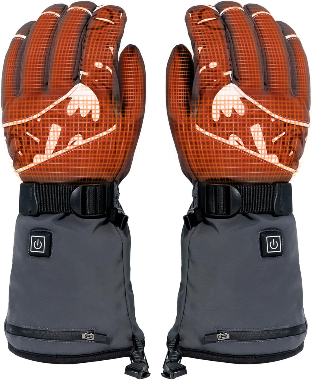 Minthouz W13 Beheizte Handschuhe, 5V 5000mAh Akku Beheizbare Handschuhe für Herren Damen, Wärmehands