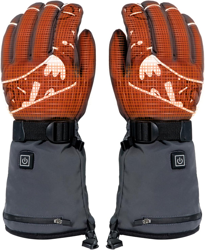 Minthouz W13 Beheizte Handschuhe, 5V 5000mAh Akku Beheizbare Handschuhe für Herren Damen, Wärmehands