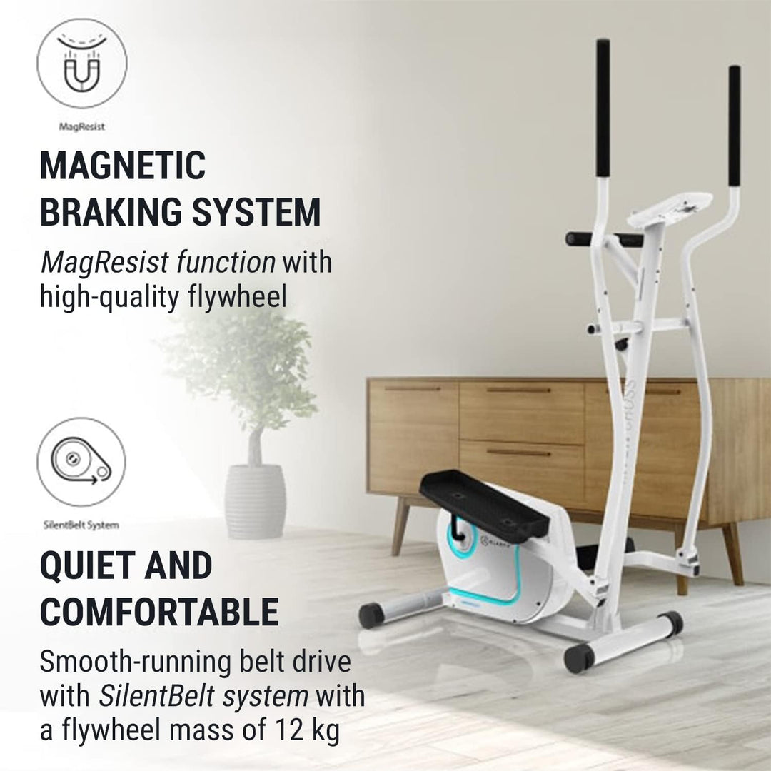 Klarfit Myon Cycle Heimtrainer Fahrrad - Ergometer Fahrrad mit 12 kg Schwungmasse, Hometrainer mit P