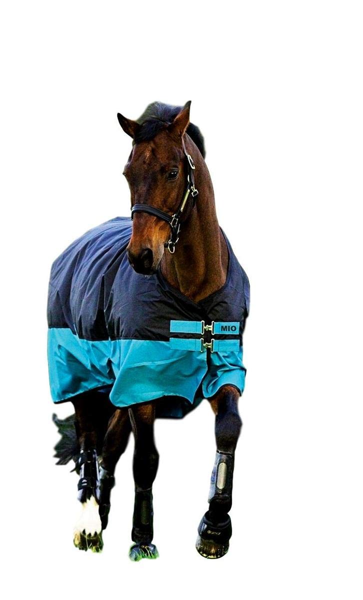 Horseware Amigo Mio Turnout medium black turquoise Weidedecke Winterdecke 4'0, 4'0