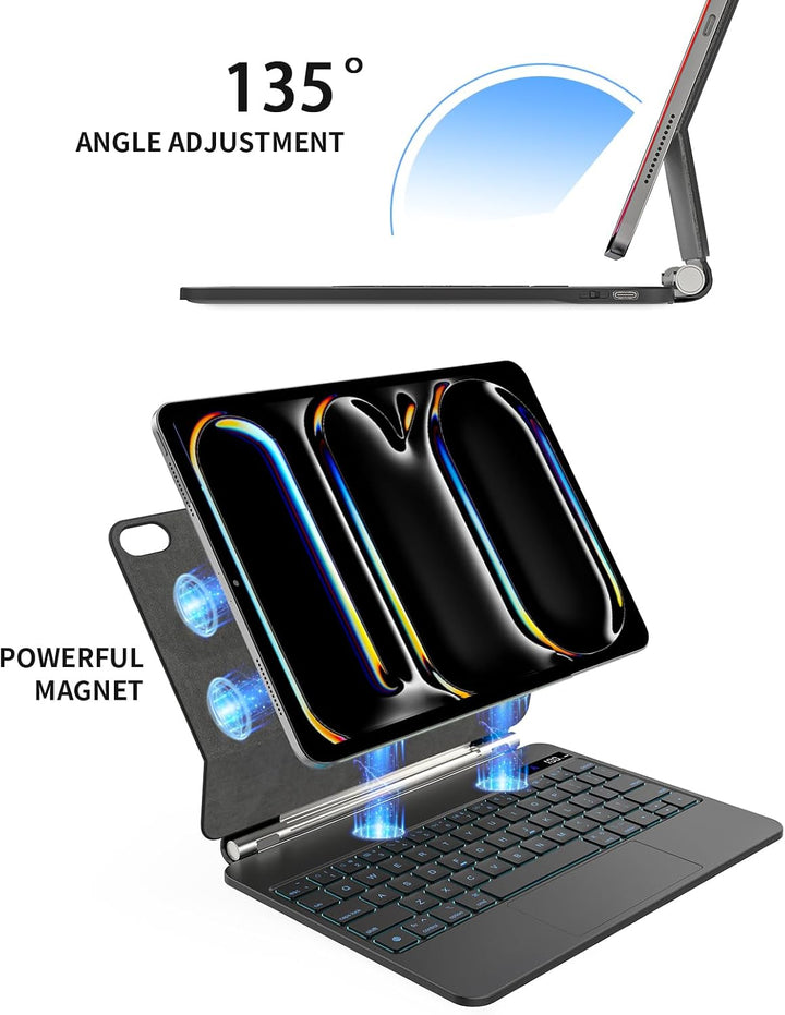 Tastatur-Hülle für iPad Pro 27,9 cm (11 Zoll) 2024 & iPad Pro M4 – Magische Tastatur mit Trackpad, e