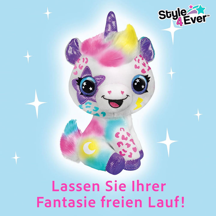 Canal Toys Einhorn Airbrush OFG228 Super weiches Spielzeug mit 100+, Weiss