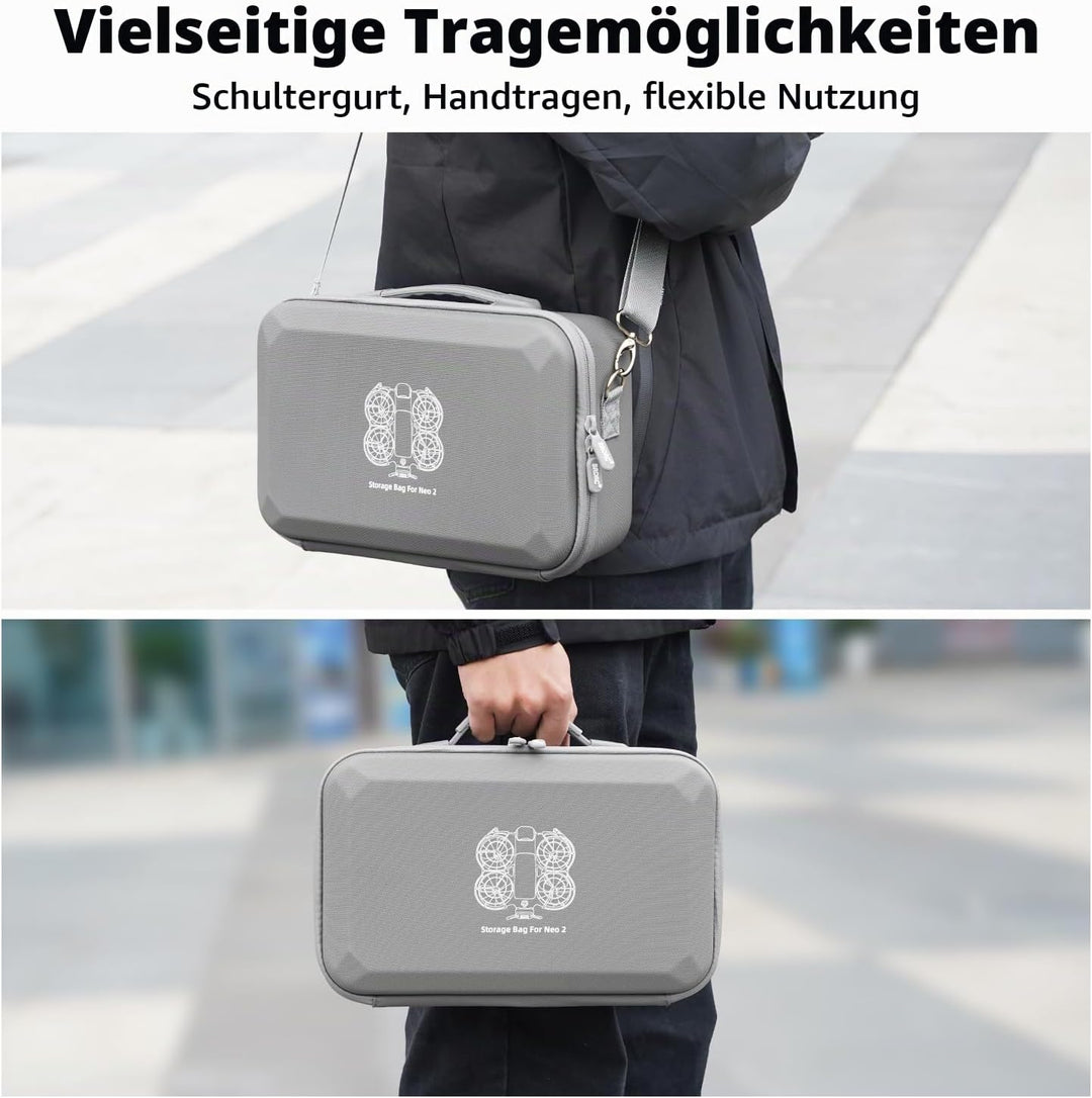 BRDRC Tasche für DJI Neo 2, Portable Schutzhülle Case Koffer mit Schultergurt für DJI Neo 2 Fly More