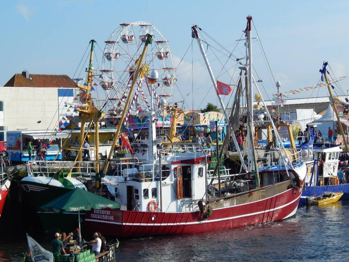 CALVENDO Puzzle Büsumer Hafen / Nordsee 1000 Teile Lege-Grösse 64 x 48 cm Foto-Puzzle Bild von Marti