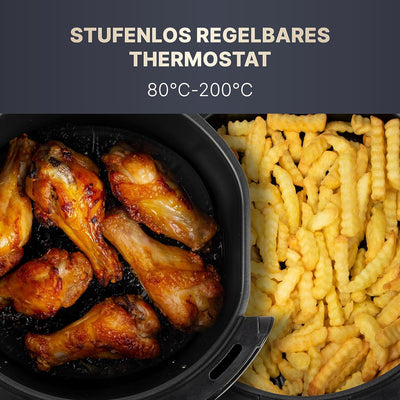 Clatronic® Heissluftfritteuse für Öl- und fettfreie Zubereitung | Airfryer 3,6L | Heissluftfriteuse