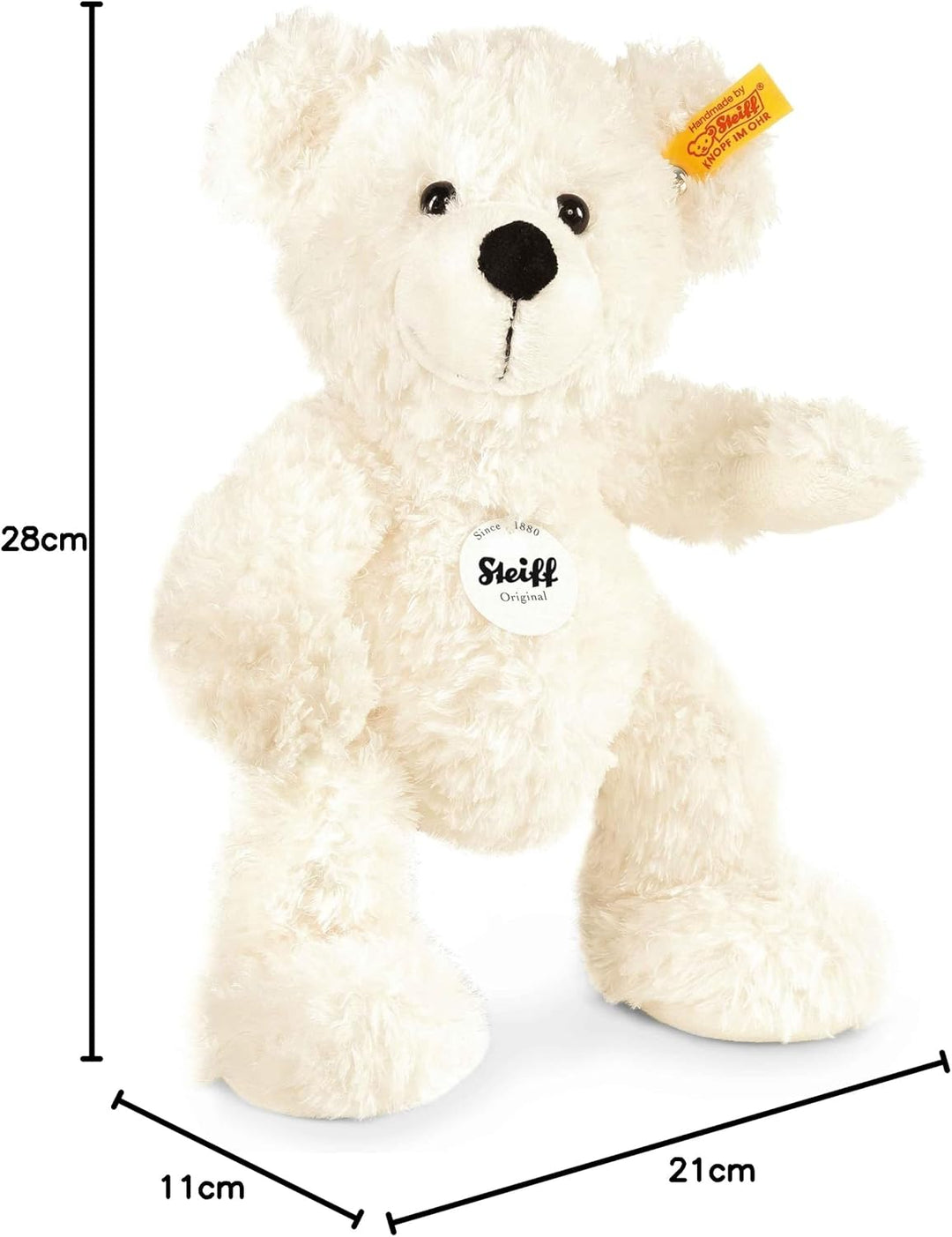 Steiff cuddly toy Teddy Lotte, sweet stuffed toy, boys, girls & babies, 28 cm, teddy bear, 111310 28