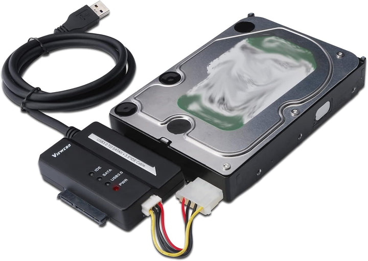 DIGITUS Festplatten-Adapterkabel - USB 3.0 zu SATA2/IDE Konverter - für 2,5/3,5" SSDs/HDDs - 5 Gbit/