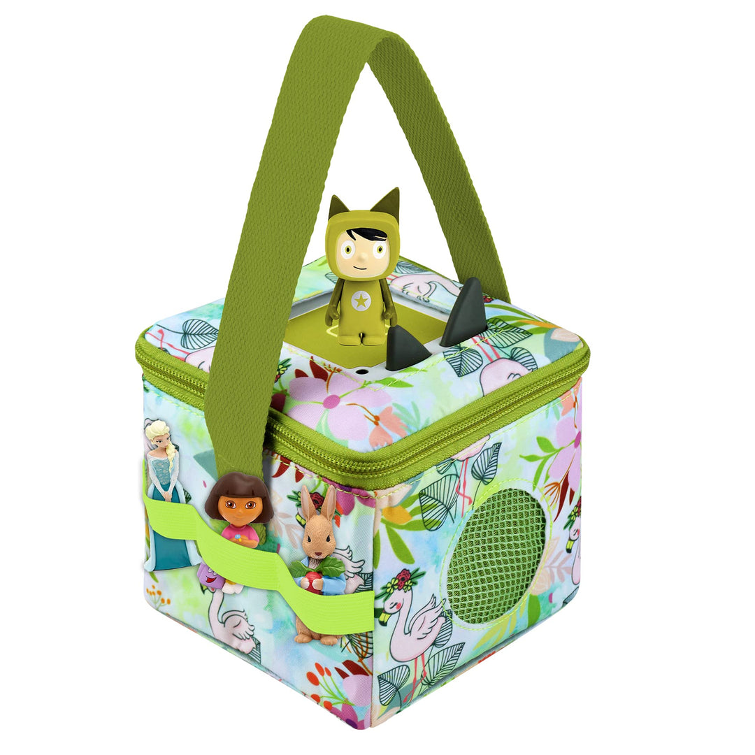 Tasche für Toniebox und Hörfiguren, Tragetasche für Toniebox Starterset Kinderlieder Figuren, Transp