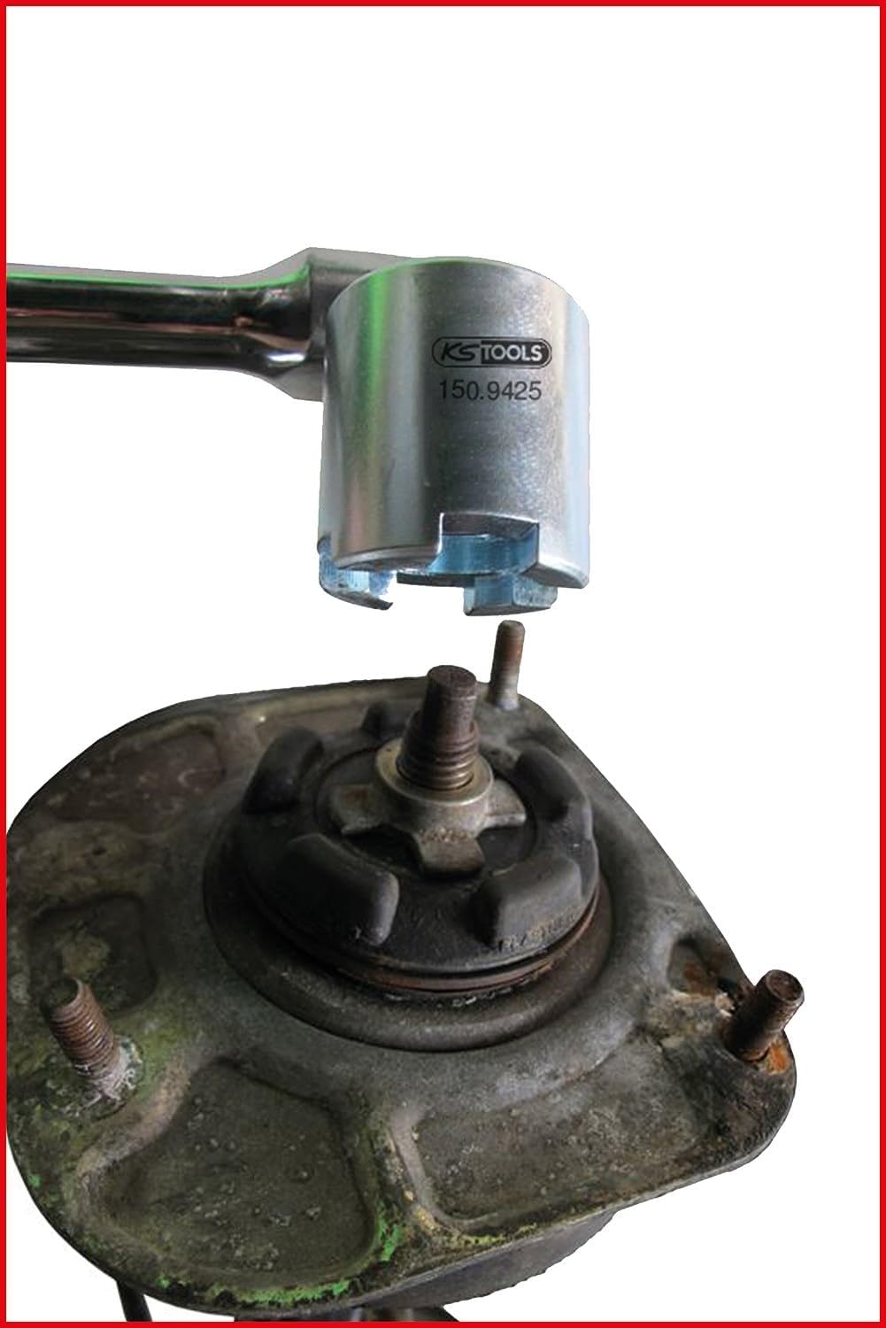 KS Tools 150.9425 Spezial Stossdämpfer-Gegenhalter-Werkzeug-Satz für Volvo, 2-tlg.