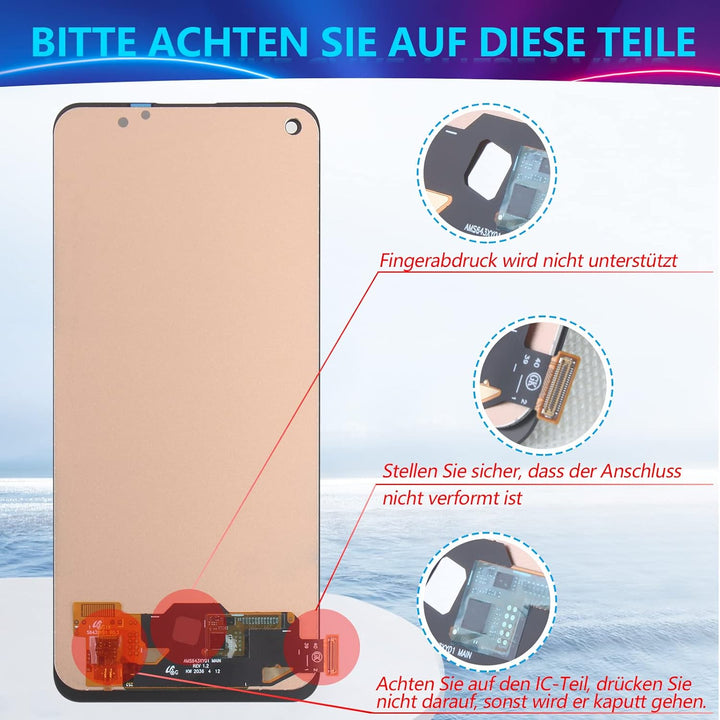 RongZy Kompatibel mit Oppo A74 4G Ersatz Bildschirm LCD Display und Touchscreen-Digitizer mit Werkze