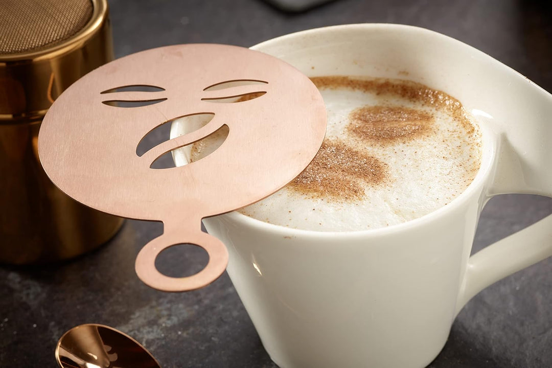 ECHTWERK Kaffeezubehör-Set, 23-tlg, Milchschaumkännchen 350 ml, Kakaostreuer, 4x Espresso-, 4x Cappu