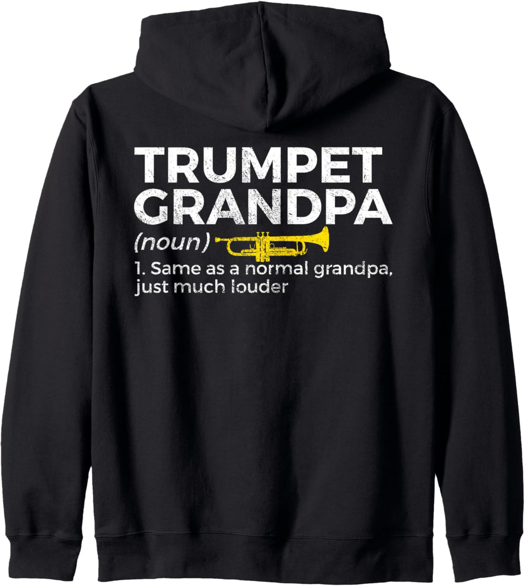 Trompete Opa Definition Band Lustige Trompete Opa Kapuzenjacke