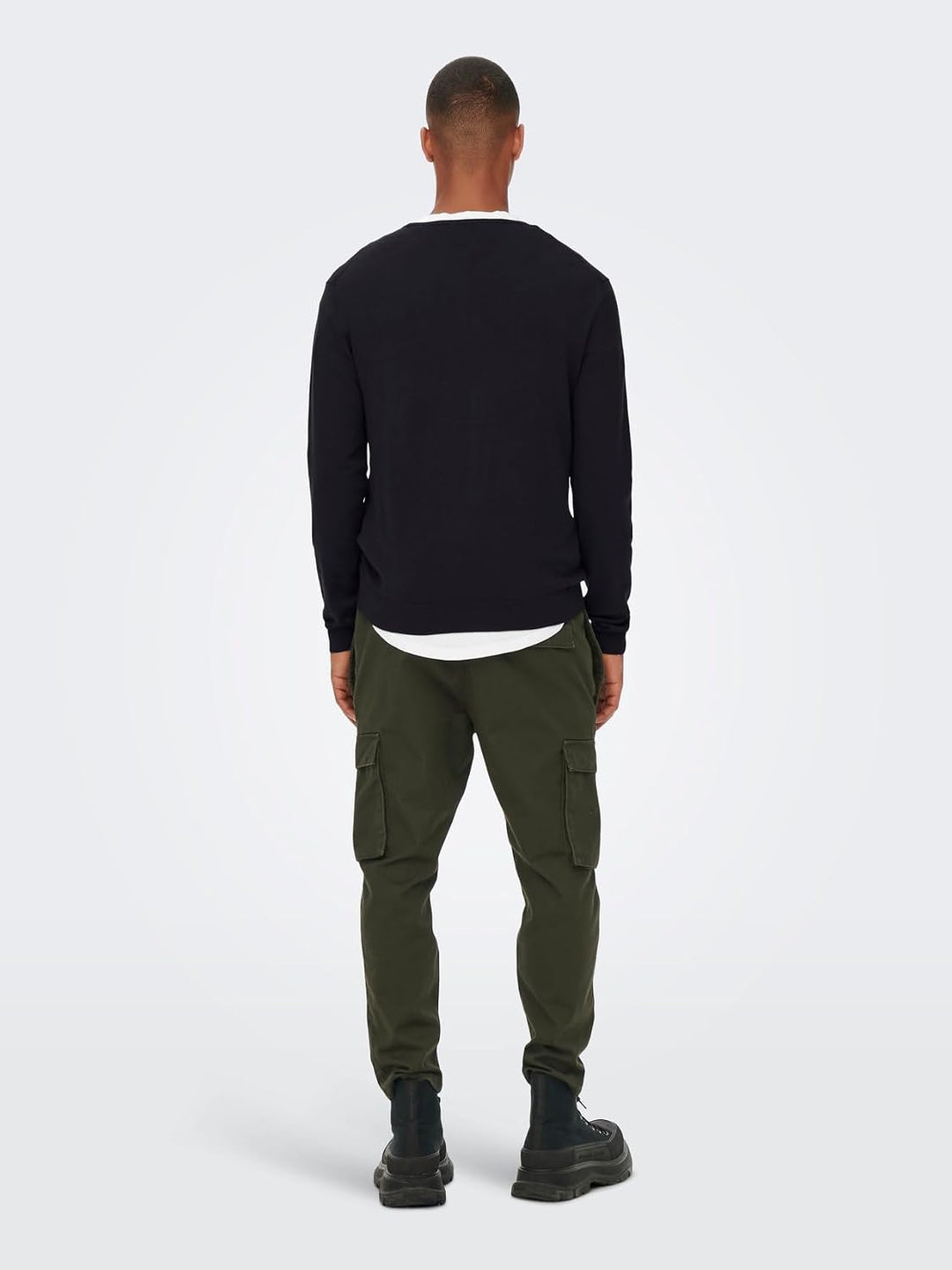 ONLY &amp; SONS Male Strickpullover ONSWYLER Pullover XS Black/, XS Black/