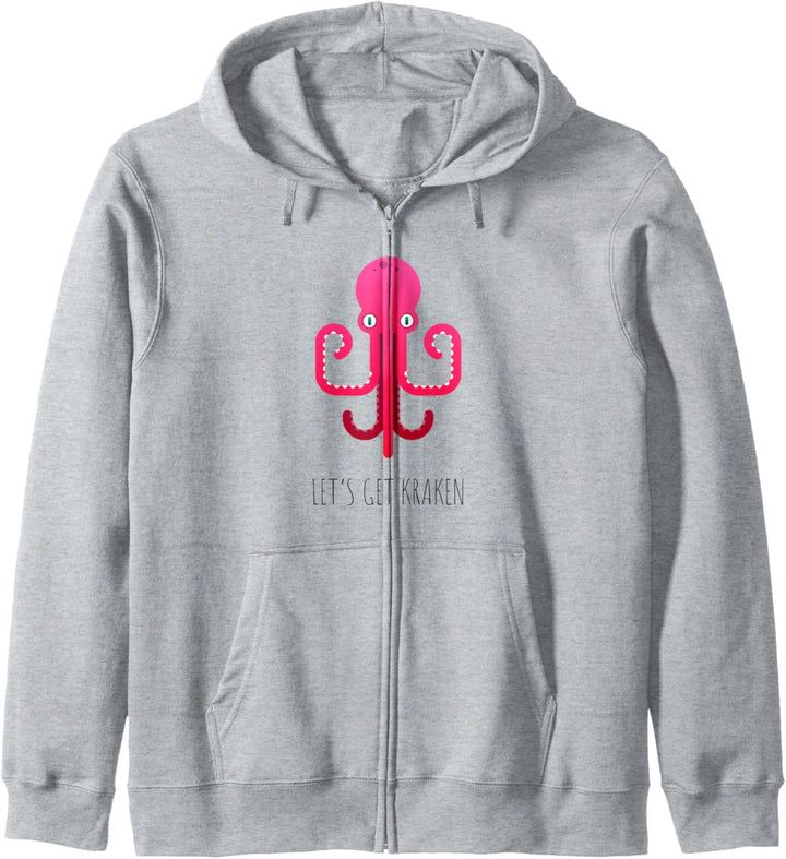 Let's get kraken Tintenfisch Kapuzenjacke