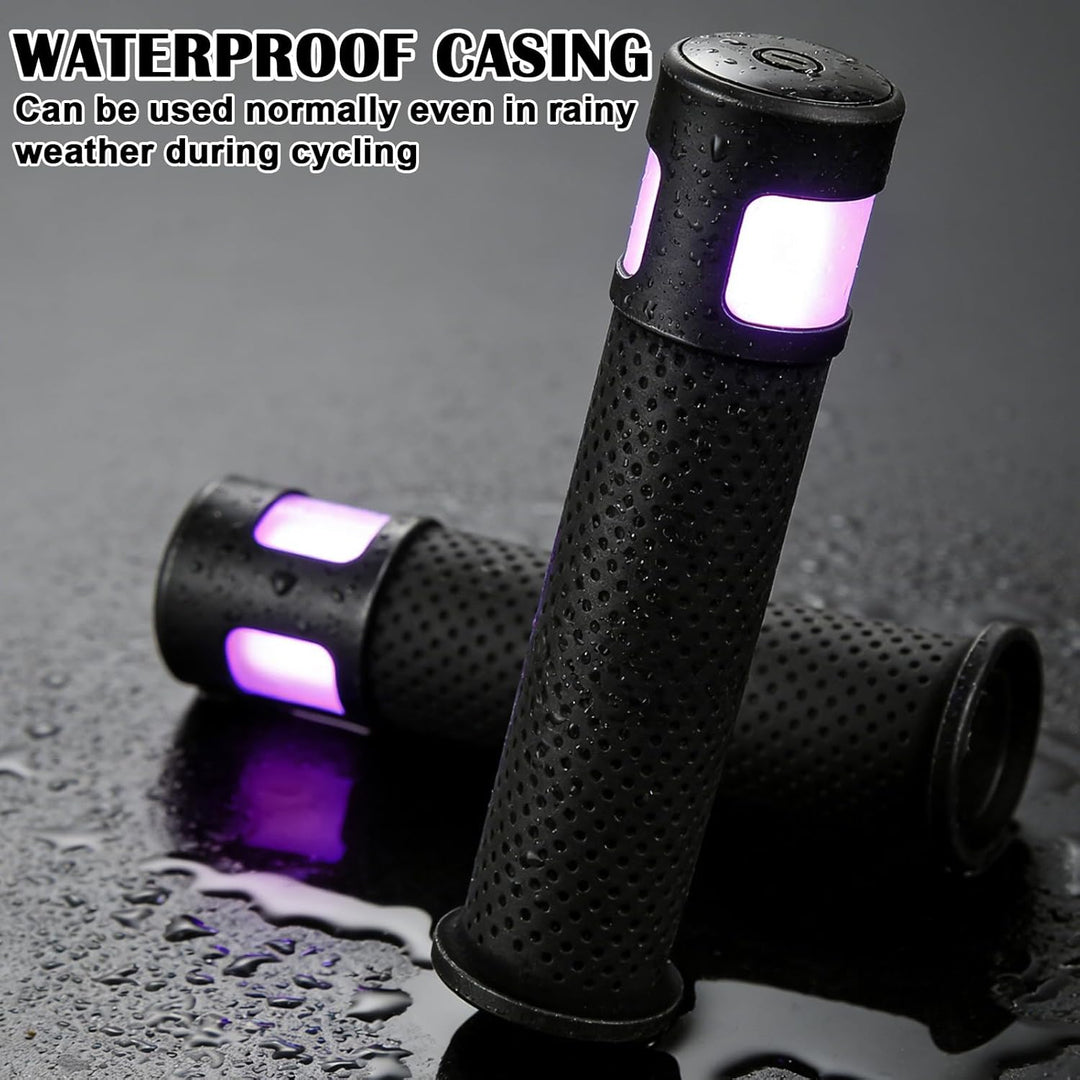 E Scooter Blinker, LED-Lenkerleuchte, Ergonomische Griffe für Elektroroller, Roller Blinklicht Rolle