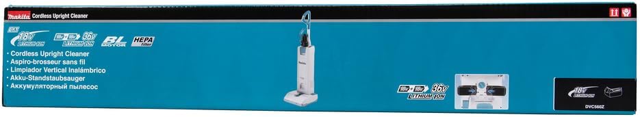 Makita DVC560Z Akku-Staubsauger 2x18V (ohne Akku, ohne Ladegerät) weiss