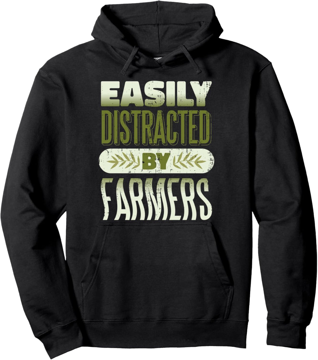 Leicht abgelenkt von Bauern Funny Farm Living Pullover Hoodie