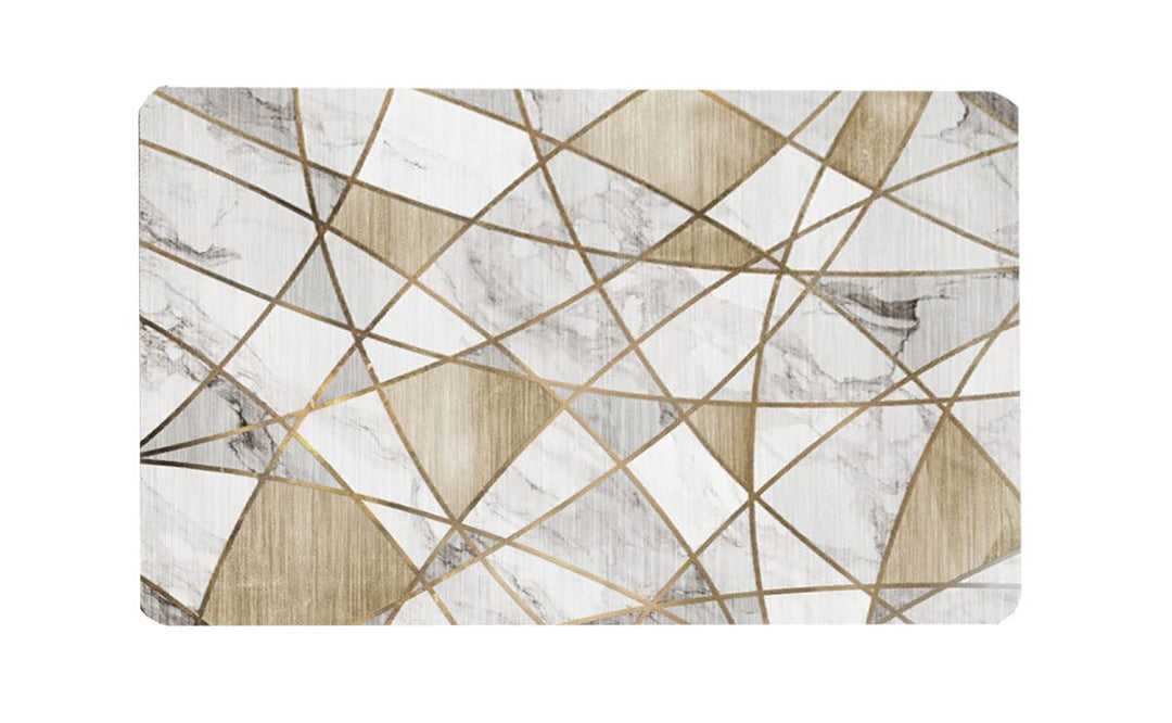 Tobil Badematte rutschfest saugfähig Badvorleger Badezimmerteppich Braun-017 40x60-50x80 (50x80cm),