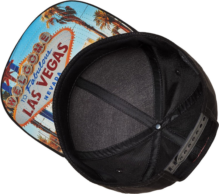 Cadency® Snapback Cap Las Vegas Craps, Damen und Herren Schwarz, Unisex, Grössenverstellbar