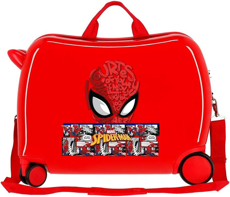 Marvel Spiderman Comic Kinderkoffer, Rot, 50 x 38 x 20 cm, starr, 0 seitlicher Zahlenkombinationsver