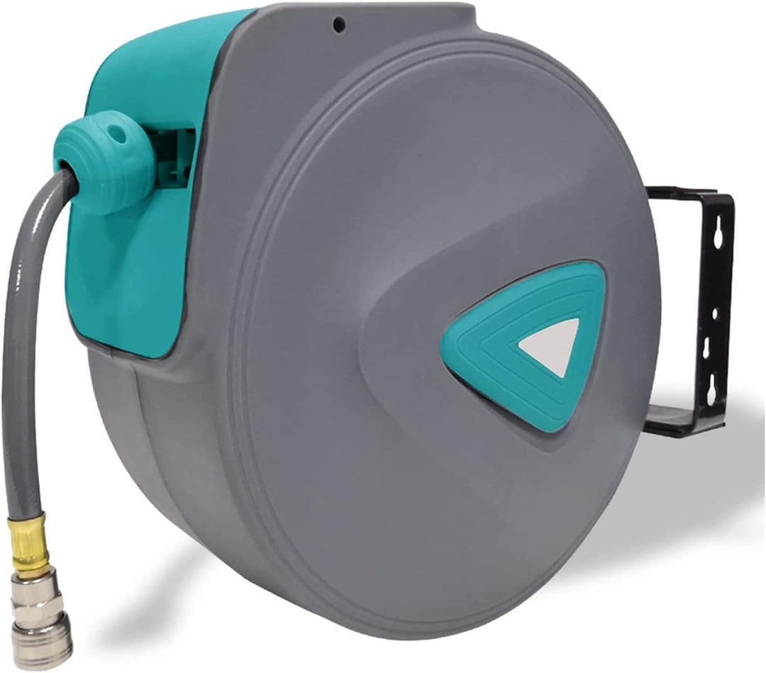 XMTECH 20m Druckluftschlauch Aufroller automatisch 1/4'' Anschluss - Schlauchtrommel Schlauchaufroll