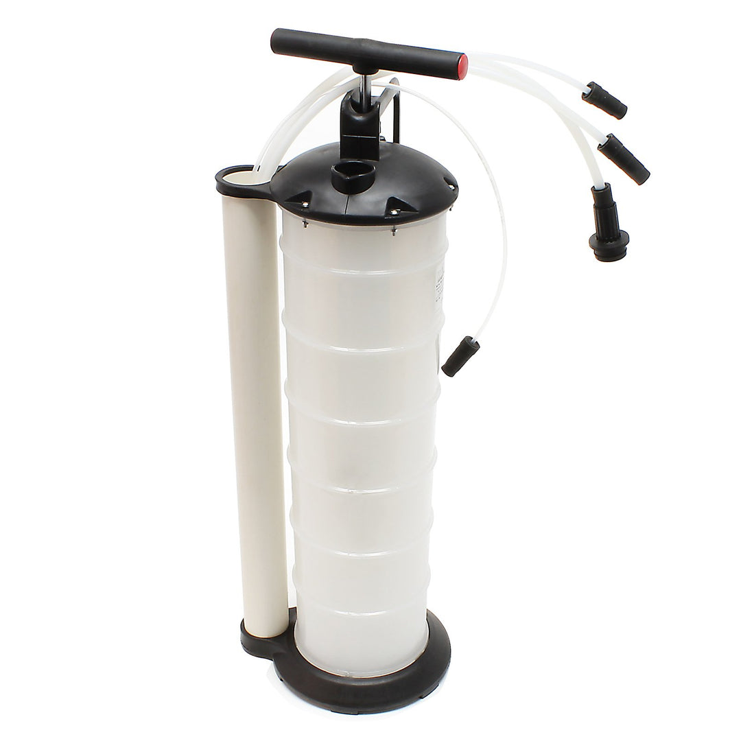 Wiltec Ölabsaugpumpe Flüssigkeitenabsaugpumpe 7 Liter inklusive Schläuche
