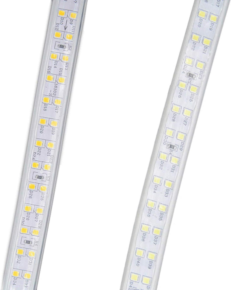 FOLGEMIR 1m LED Band mit Schalter Warmweiss, 2835 SMD 180 Leds/m Streifen, 220V 230V Strip, sehr hel