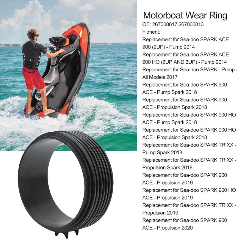 Verschleissring für Motorboote, Yosoo Motorbootspielzeug 267000617 Hochleistungsersatz für Sea Doo S