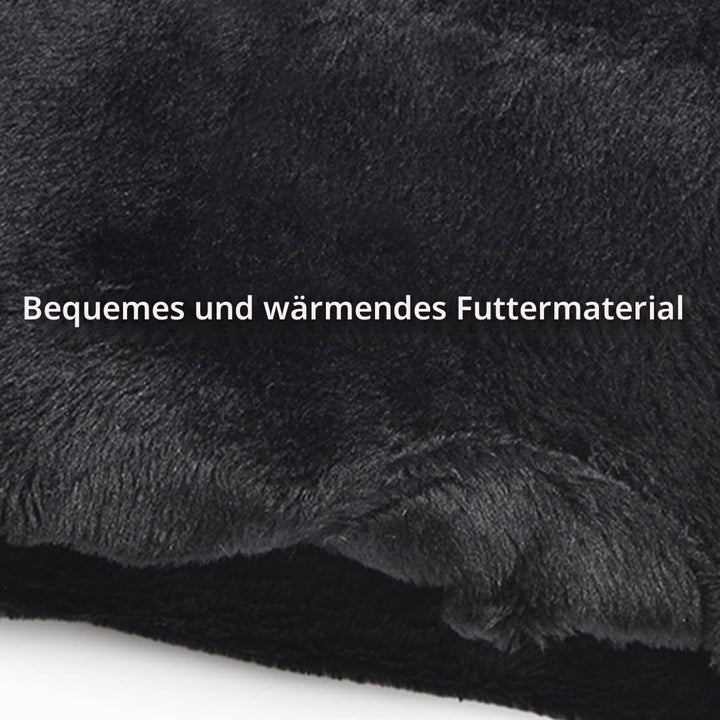 Harssidanzar Damen Fahrhandschuhe Leder Winter HL001EU L Schwarz, L Schwarz