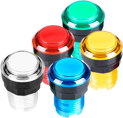 EG STARTS Arcade Schrank Teile 2x 8-Wege-Joystick + 16x LED beleuchtet Push Button + 2 Spieler + Mün