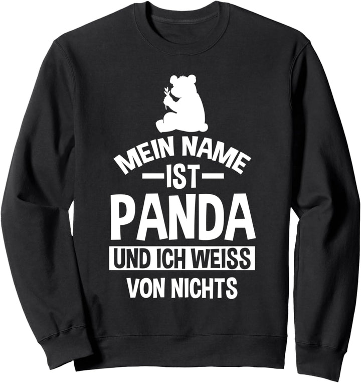 Mein Name ist Panda Sweatshirt
