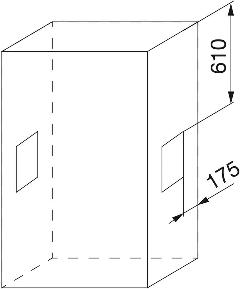 Emuca - Kleiderlift für Schrank, Ausziehbarer Kleiderlift 450-600mm Breite, Schrankinnenseiten Monta