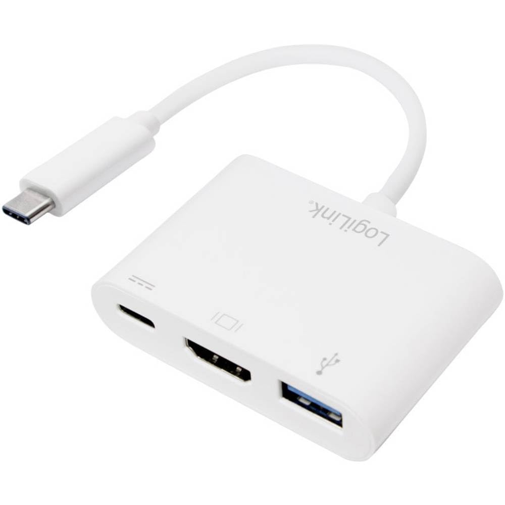 LogiLink UA0258 USB-C auf HDMI Multiport Adapter weiss Multiport HDMI, Multiport HDMI