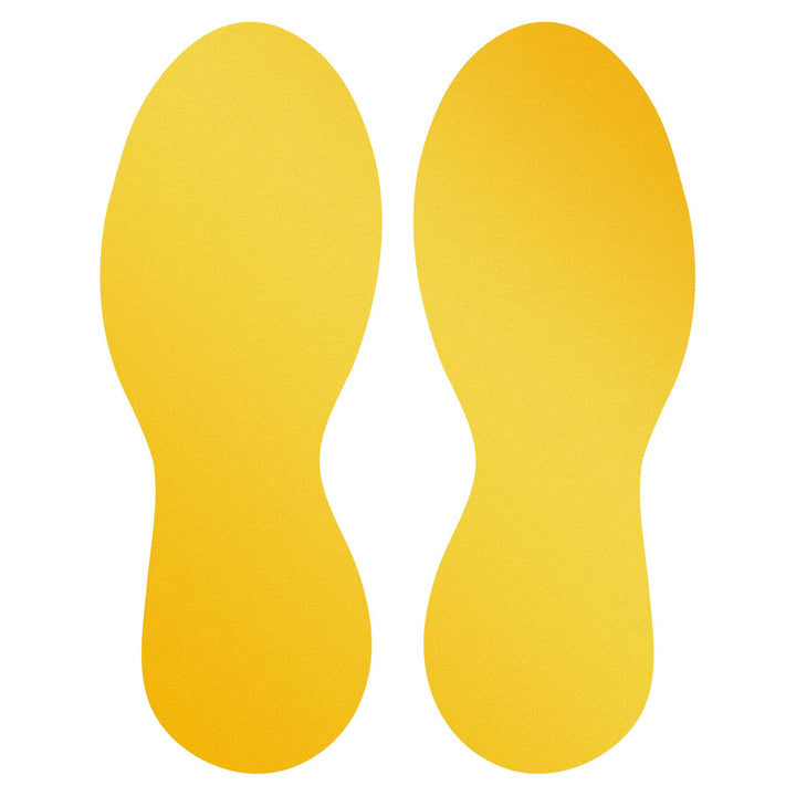 Durable Bodenmarkierung Fussform (Selbstklebende Markierungsfüsse, 5 Paar) RAL 1003 Signalgelb, 1727