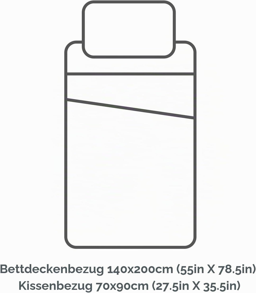 Dinosaure Black – Bettwäsche – Bettbezug Baumwolle