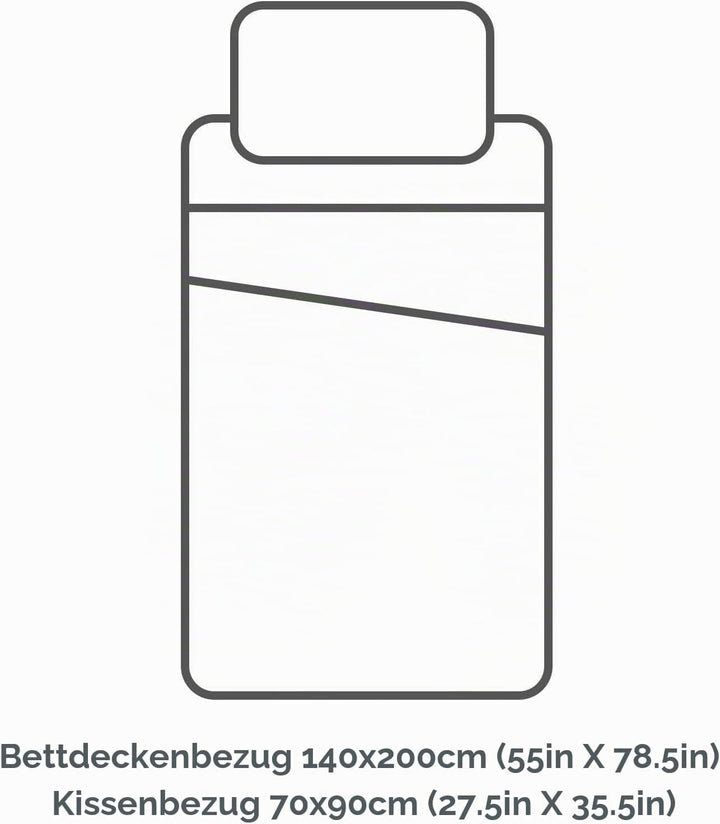 Dinosaure Black – Bettwäsche – Bettbezug Baumwolle