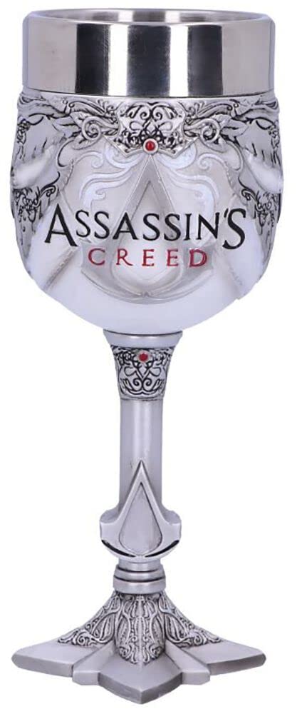 Nemesis Now Creed weisser Spielkelch, aus Kunstharz mit Edelstahl, B5297S0, mehrfarbig