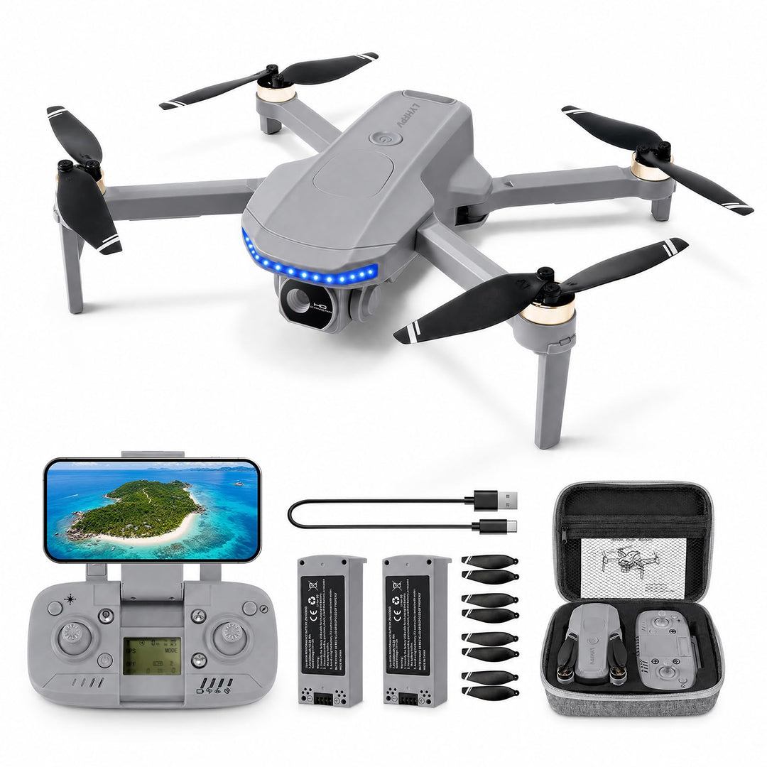 GPS-Drohne mit Kamera für Erwachsene 4K, unter 249 g, max. 60 Minuten Flugzeit, professionelle Drohn