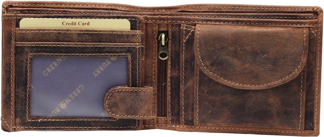 Greenburry Vintage Geldbeutel braun, 2796 E-25, Braun