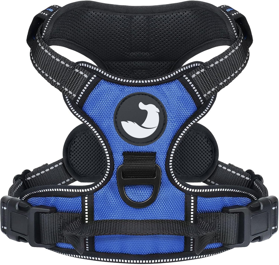Joytale Anti-Zug Hundegeschirr für grosse Hunde, Navy Blau, L | Perfekter Sitz, gepolstert &amp; reflekt