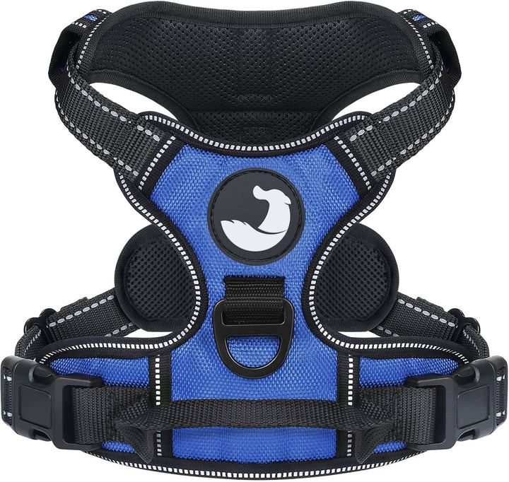 Joytale Anti-Zug Hundegeschirr für grosse Hunde, Navy Blau, L | Perfekter Sitz, gepolstert &amp; reflekt