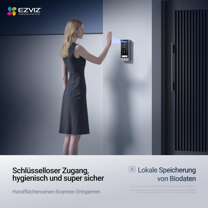 EZVIZ 4K Türsprechanlage mit Türöffner und 8" Touchscreen-Monitor, 2 Draht Bus, Türklingel mit Kamer