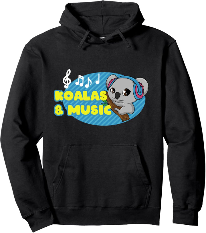 Koalas und Musik Noten Musiker Wildtiere Natur Pullover Hoodie