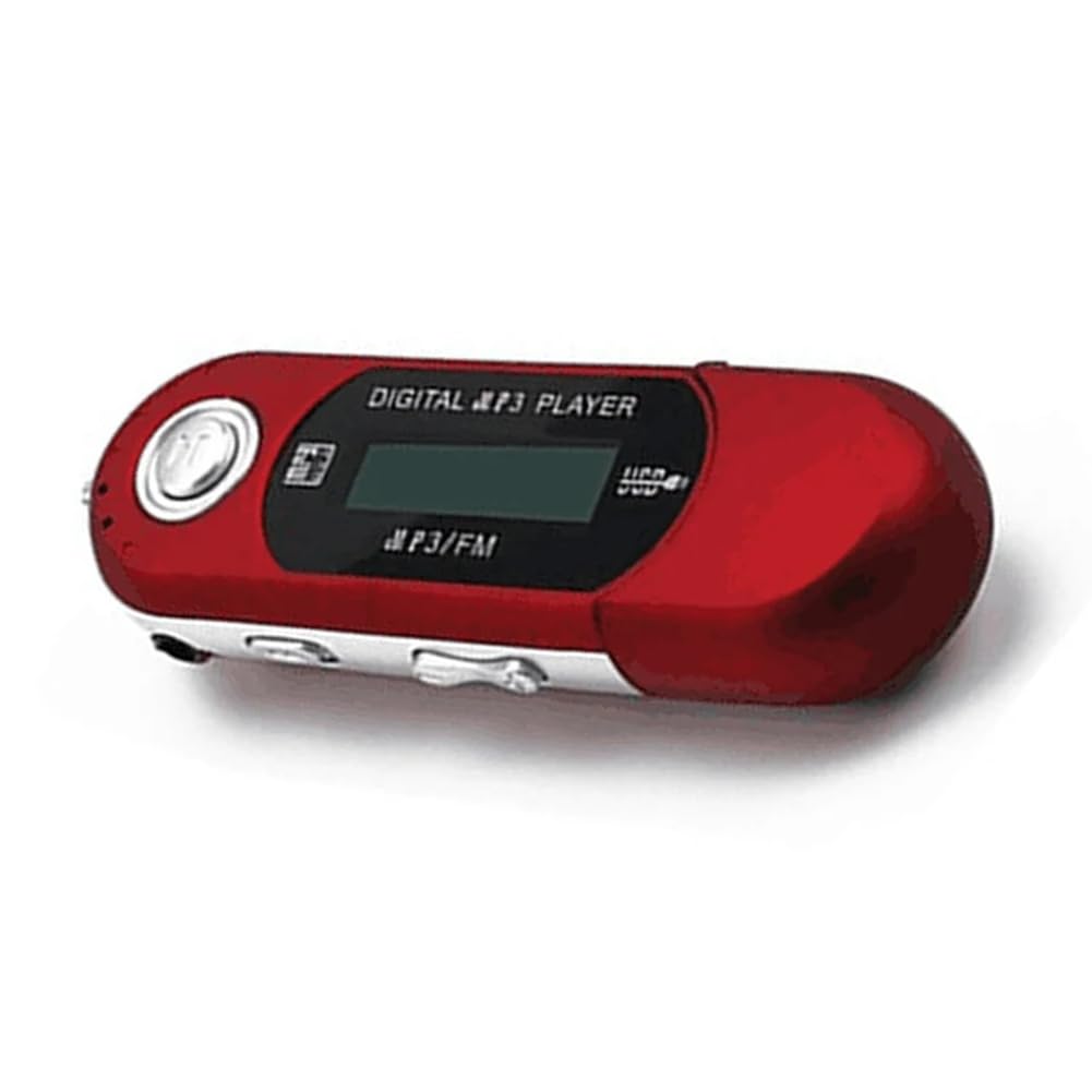 Mini-MP3-Player, USB 2.0, kleiner USB-Stick, Musik-Player, LCD, mehrsprachig, mit 3,5 mm Audio-Buchs