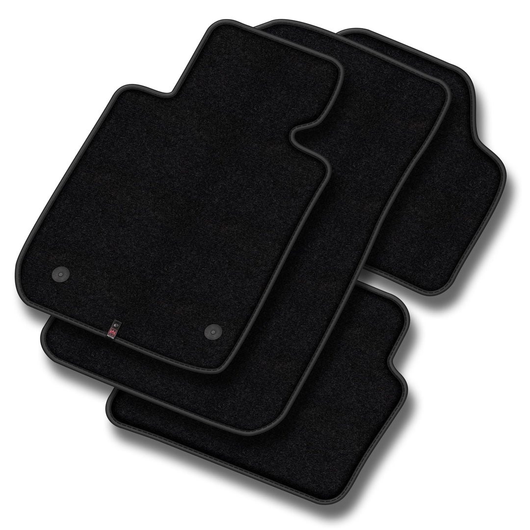 M MOTOS Velours Premium fussmatten Auto kompatibel mit Peugeot 2008 I 2013-2019 - Premium, Matt, Sch