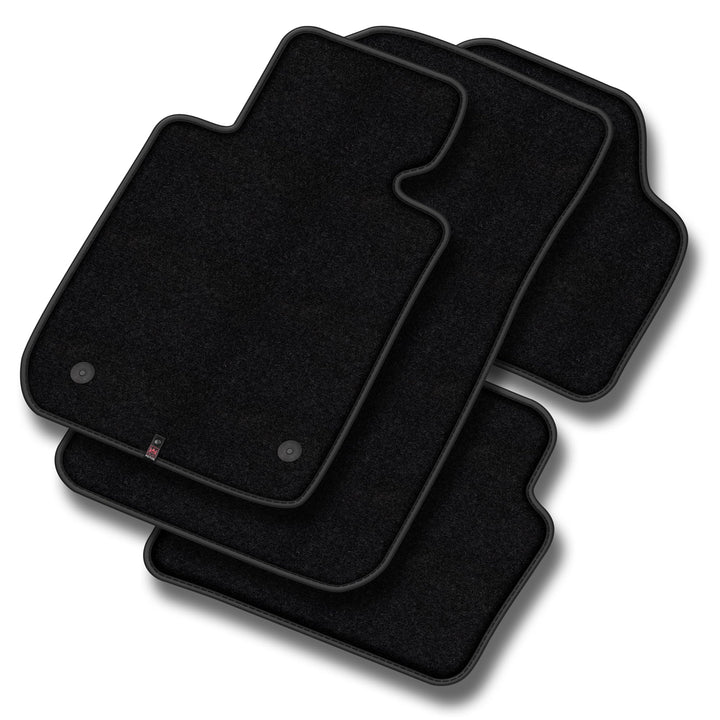M MOTOS Velours Premium fussmatten Auto kompatibel mit Peugeot 2008 I 2013-2019 - Premium, Matt, Sch