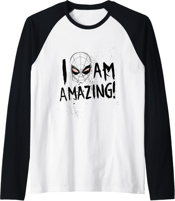 Marvel Spider-Man I Am Amazing Portrait Raglan
