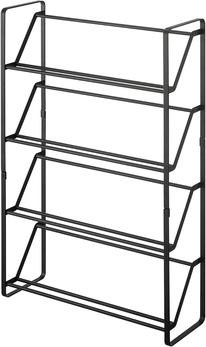 Shoe rack - Slim 4 - black Schwarz, Schwarz